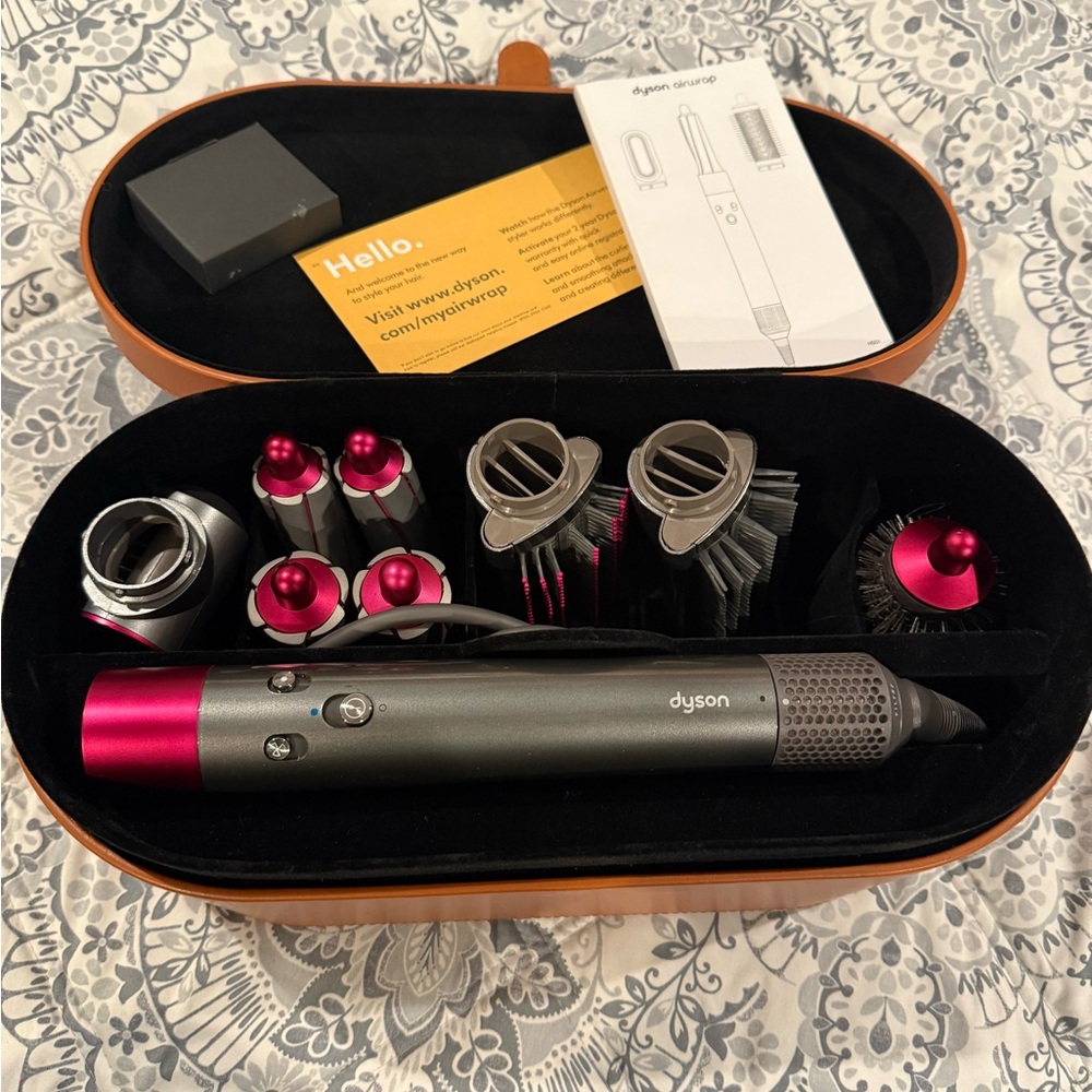 Dyson Hair Styling Set with Pink and Gray